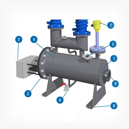V‑BOOST oil diffusion booster pump for high‑vacuum distillation, improving pressure stability and performance in thermal separation processes